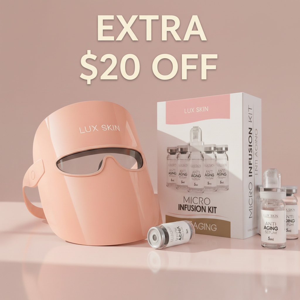 Infrared LED Mask + Micro Infusion Kit | SAVE $20